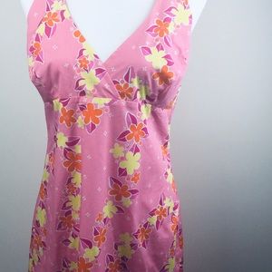Lilly Pulitzer lined halter sundress back zip
